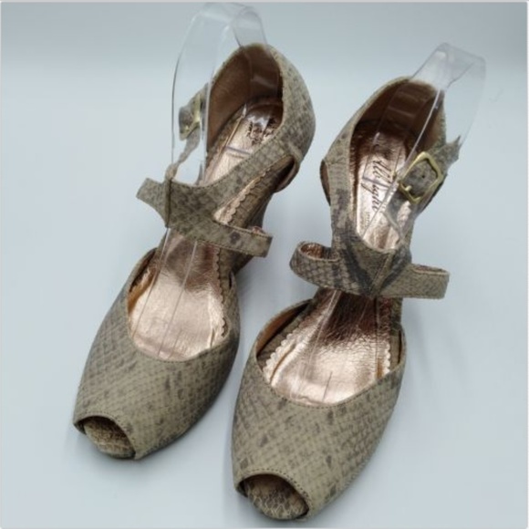 Anthropologie Miss Albright Size 10 Wedge Peep Toe - Picture 1 of 6